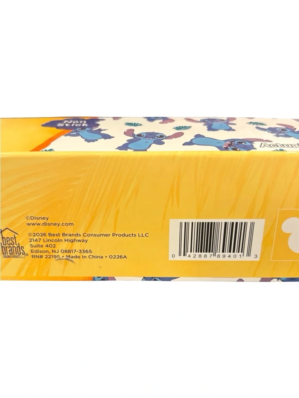 Disney Stitch Non-Stick Baking Liner Roll - Yellow & Blue